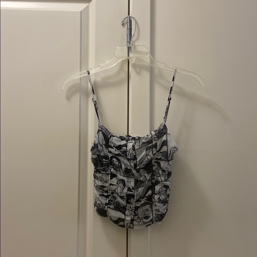 Zara pop art crop top